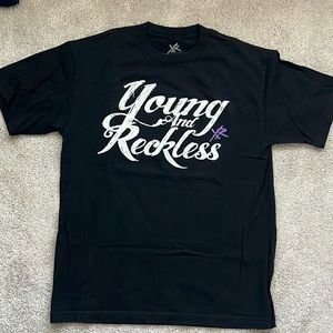 Young & Reckless T-Shirt, men’s Lrg, EUC, Black